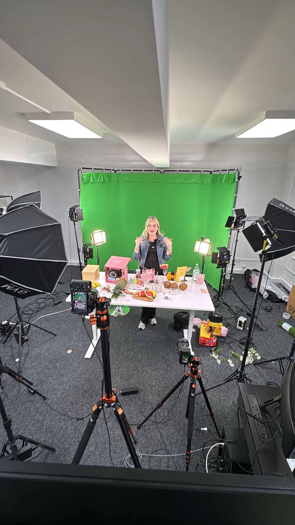 Filming in the Cipher studio in Warrington